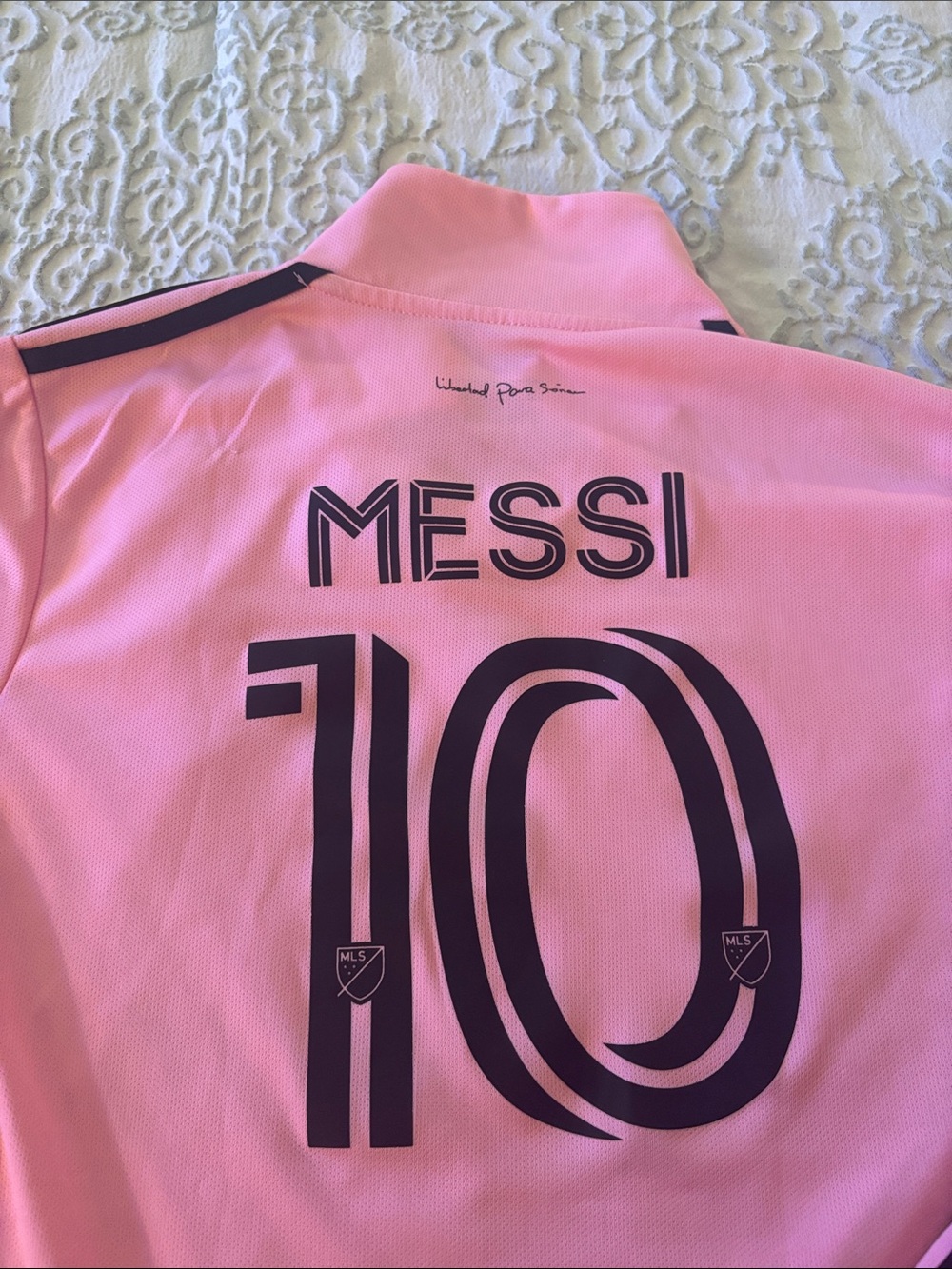 Messi, club Miami, Pink Athletic Short Set with Logo girls age 10-12 - Picture 6 of 6